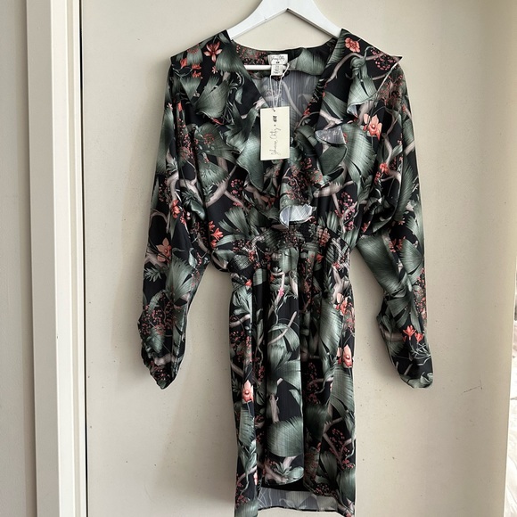Johanna Ortiz x H&M Floral Print Mini Dress NWT - Picture 2 of 6